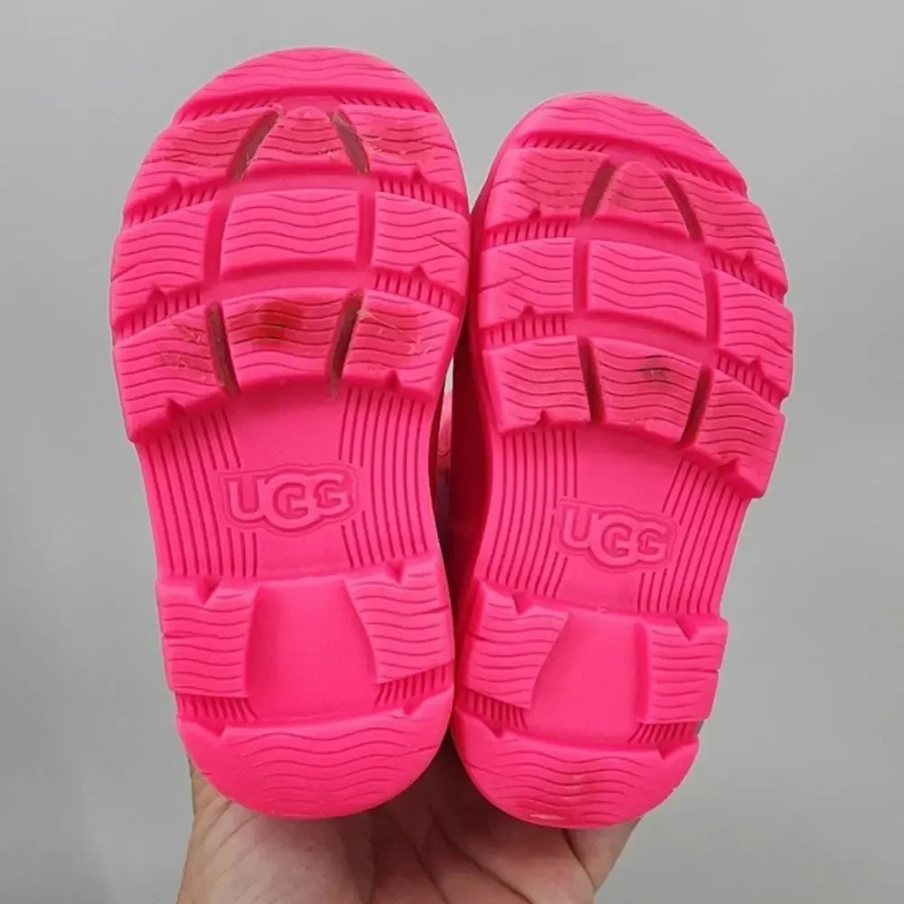 UGG Mid Wellies Taffy Pink Rain Boots Size 6‎